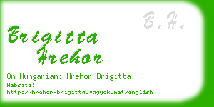 brigitta hrehor business card